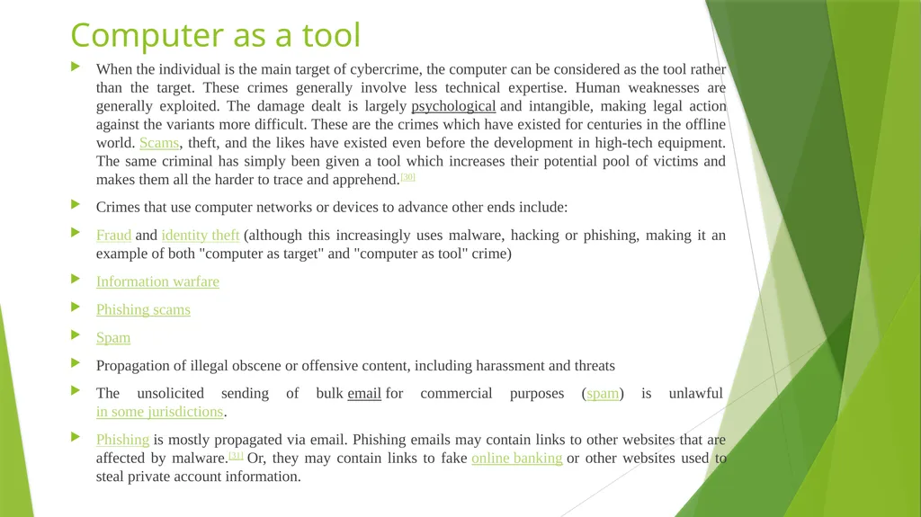 Topic : Cybercrime Ravinder Kumar Mehra AP-CSE - slide 5 of 18