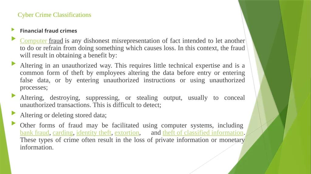 Topic : Cybercrime Ravinder Kumar Mehra AP-CSE - slide 6 of 18