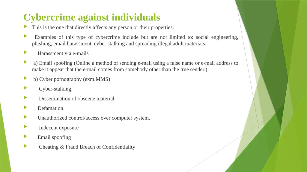 Topic : Cybercrime Ravinder Kumar Mehra AP-CSE - slide 7 of 18