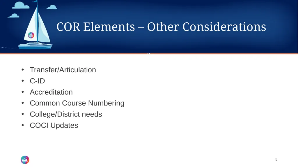 Balancing Flexibility and Compliance in the COR - slide 5 of 17
