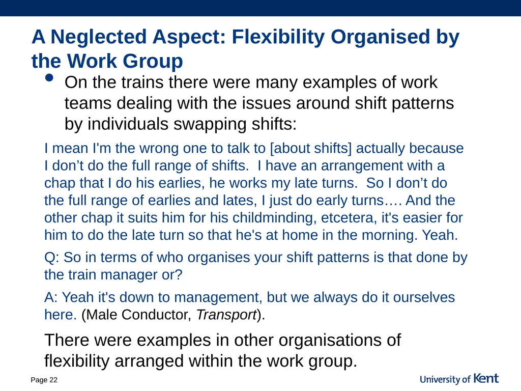 Is flexibility the answer? Older workers access to - slide 22 of 26