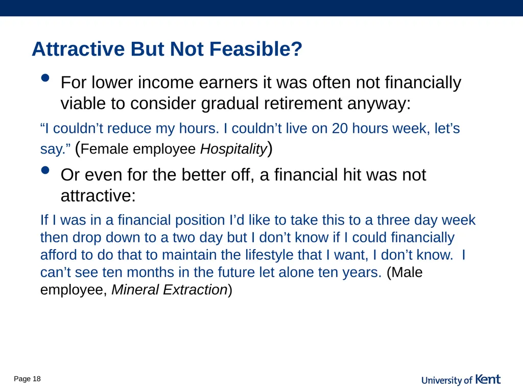 Is flexibility the answer? Older workers access to - slide 18 of 26