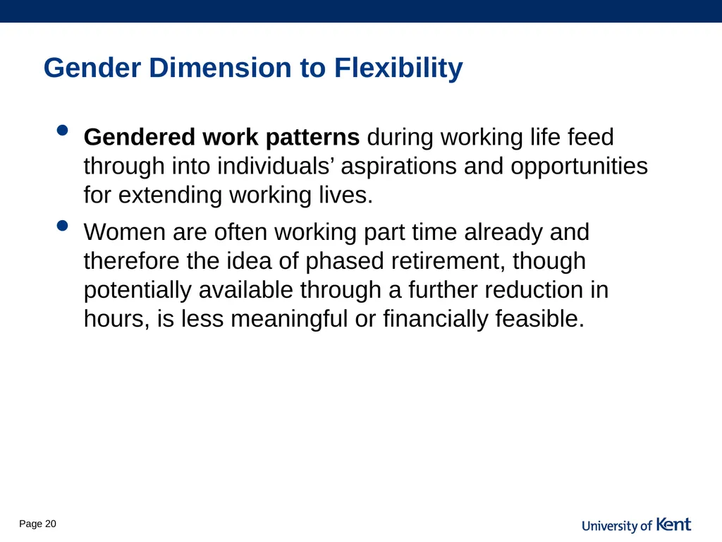 Is flexibility the answer? Older workers access to - slide 20 of 26