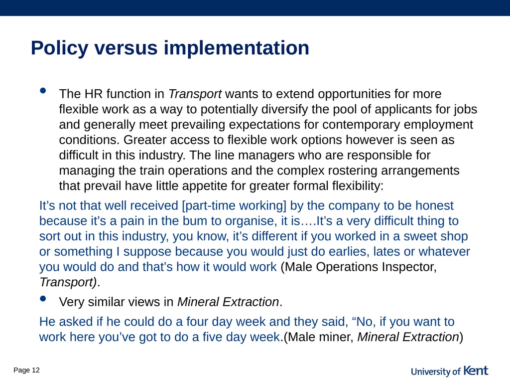 Is flexibility the answer? Older workers access to - slide 12 of 26