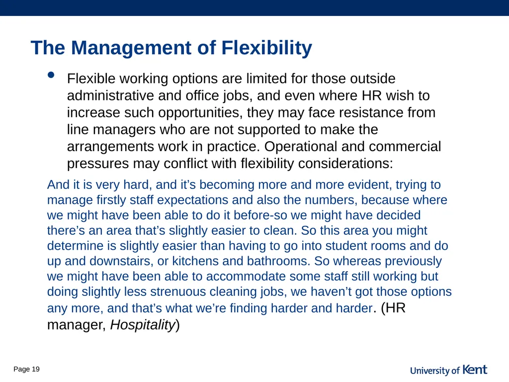 Is flexibility the answer? Older workers access to - slide 19 of 26