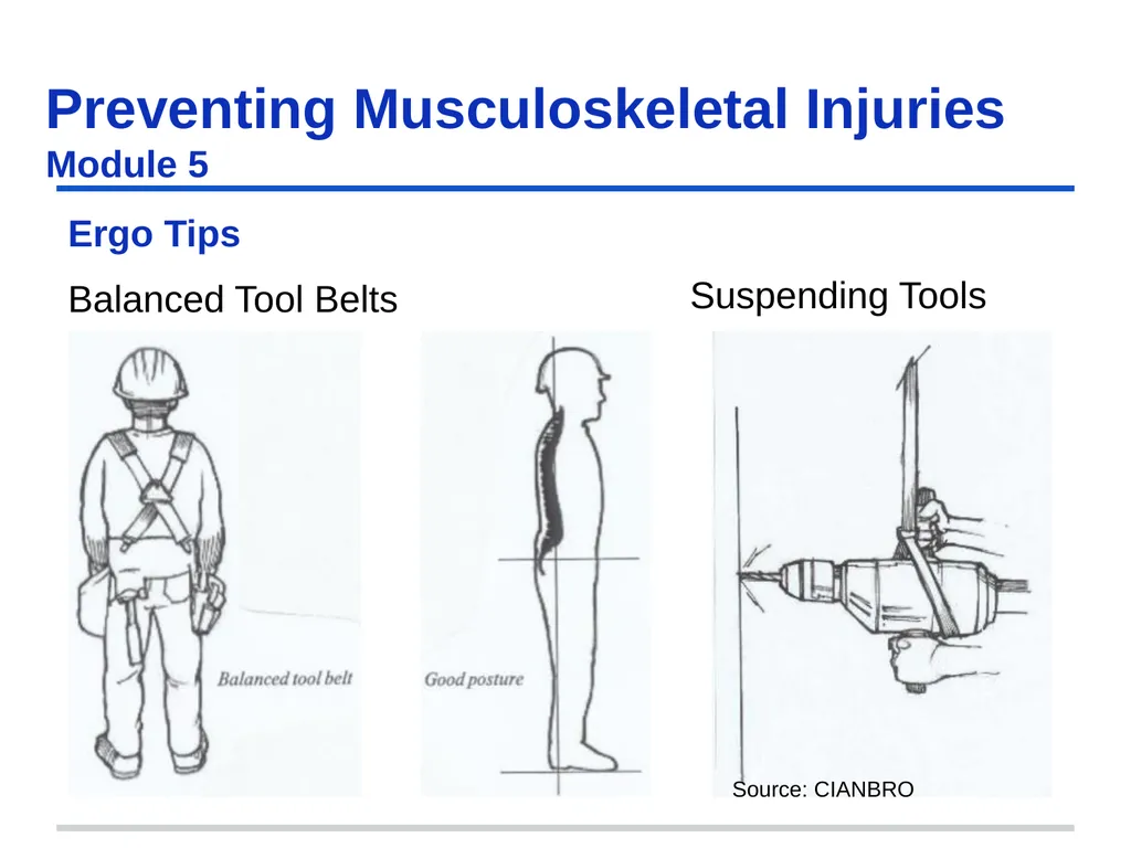 Preventing Musculoskeletal Injuries Module 5 - slide 38 of 48