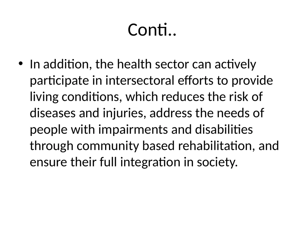 Disability Prevention Dr Digvijay Sharma School of - slide 20 of 21