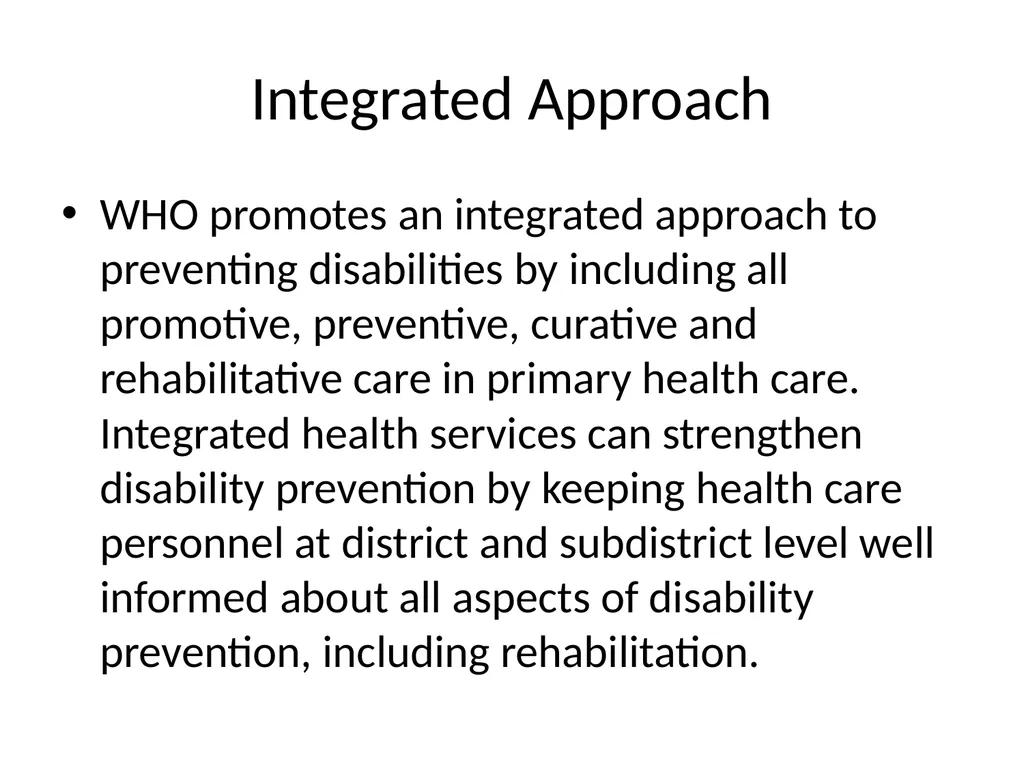 Disability Prevention Dr Digvijay Sharma School of - slide 19 of 21