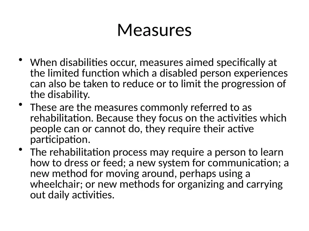 Disability Prevention Dr Digvijay Sharma School of - slide 17 of 21