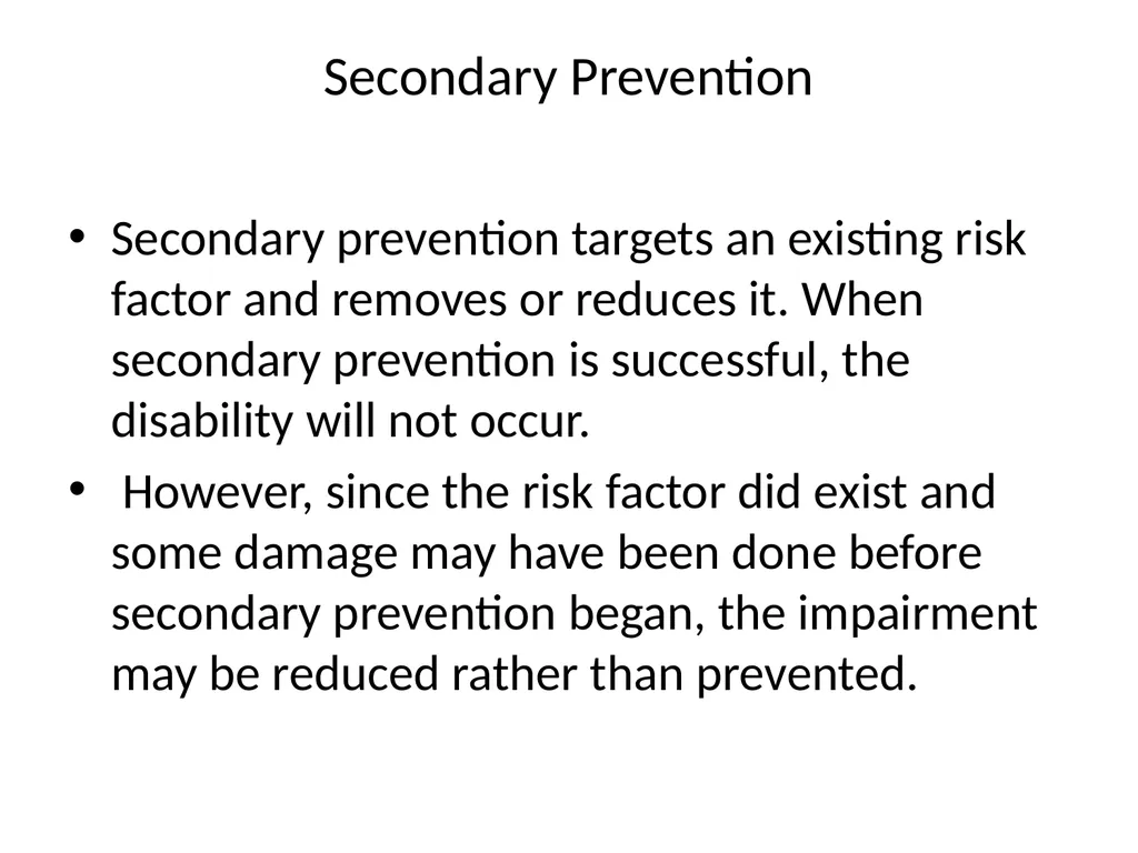 Disability Prevention Dr Digvijay Sharma School of - slide 11 of 21
