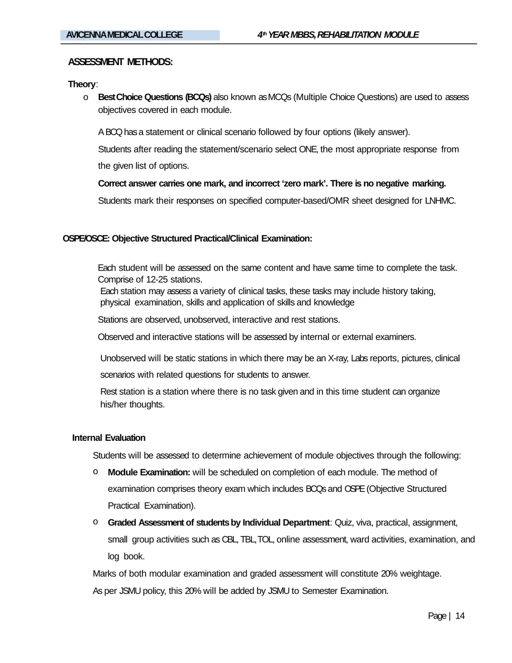 REHABILITATION MODULE FOURTH YEAR MBBS STUDY GUIDE - slide 14 of 17