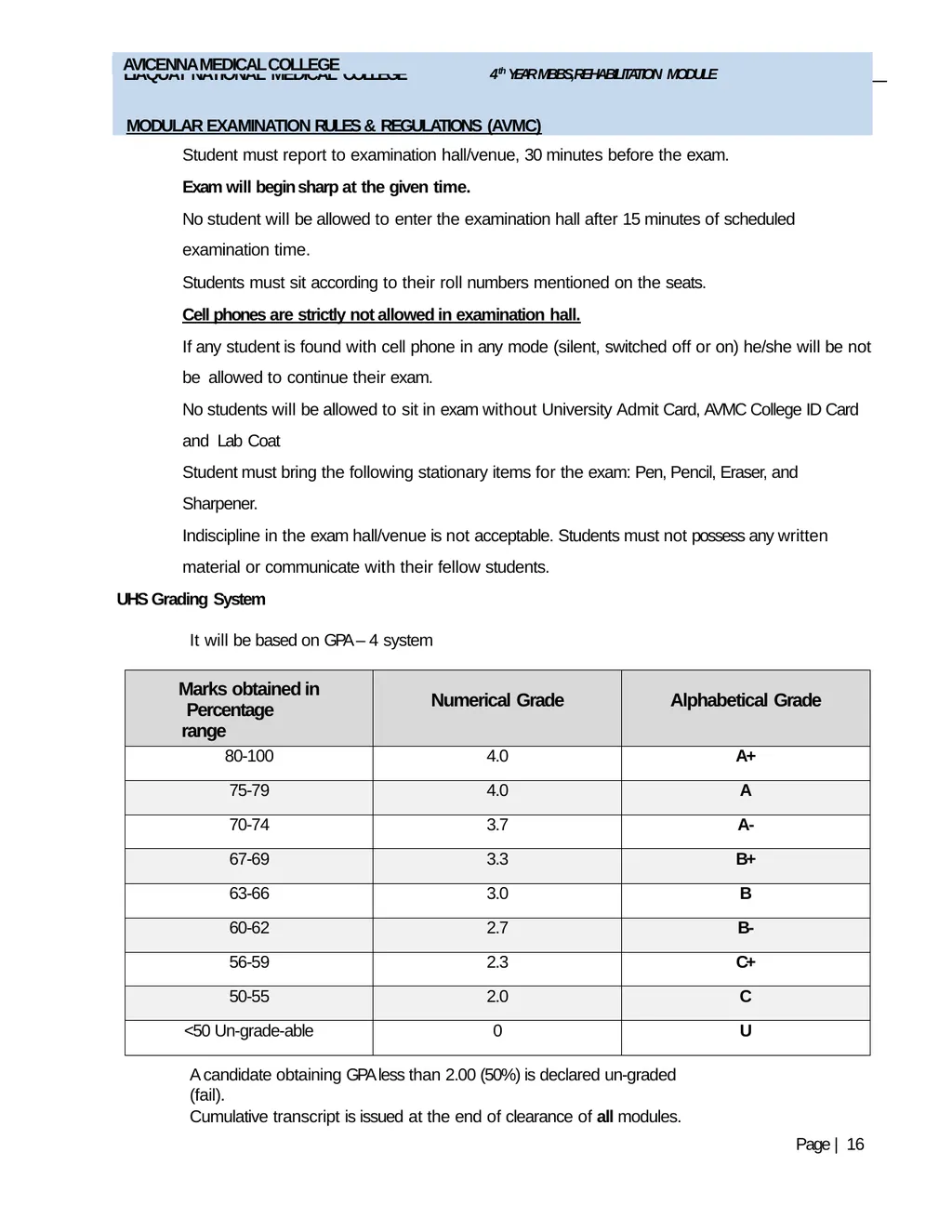 REHABILITATION MODULE FOURTH YEAR MBBS STUDY GUIDE - slide 16 of 17