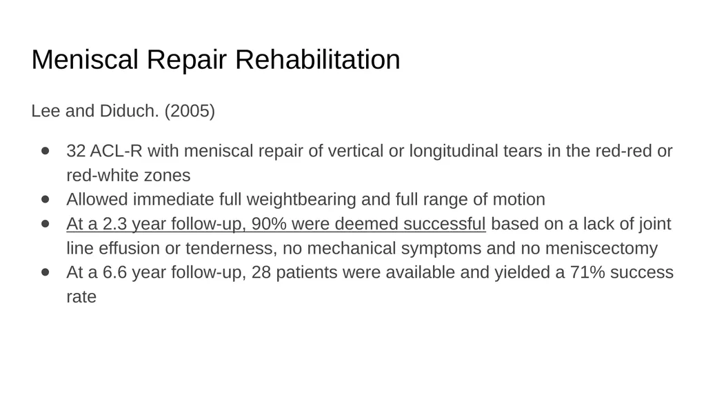 The Meniscus: Injuries, Management and - slide 37 of 74