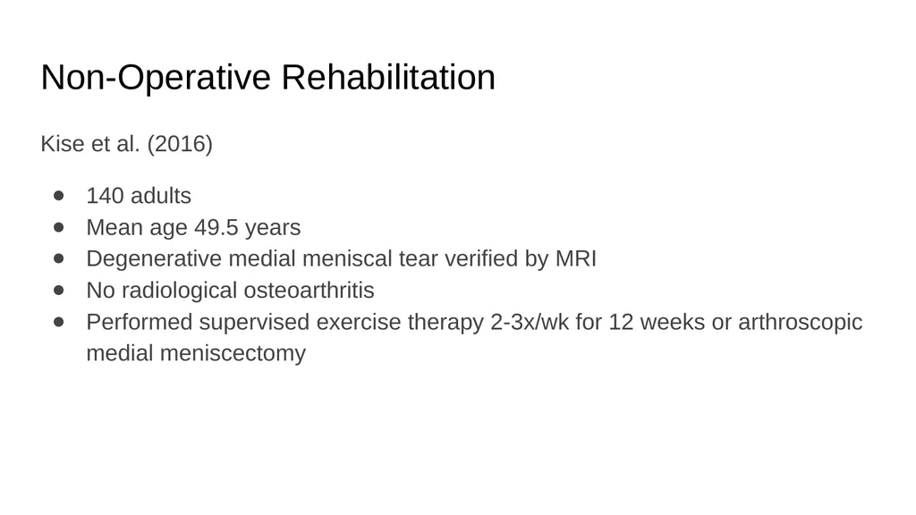 The Meniscus: Injuries, Management and - slide 64 of 74