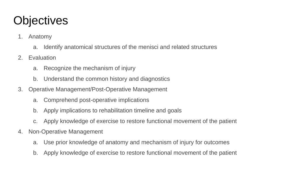 The Meniscus: Injuries, Management and - slide 2 of 74
