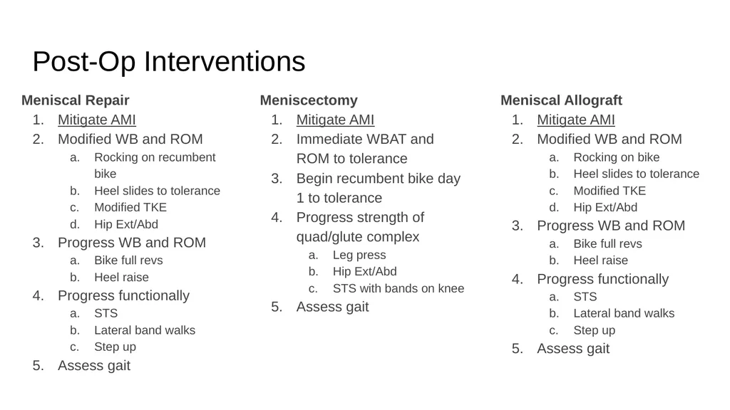 The Meniscus: Injuries, Management and - slide 60 of 74