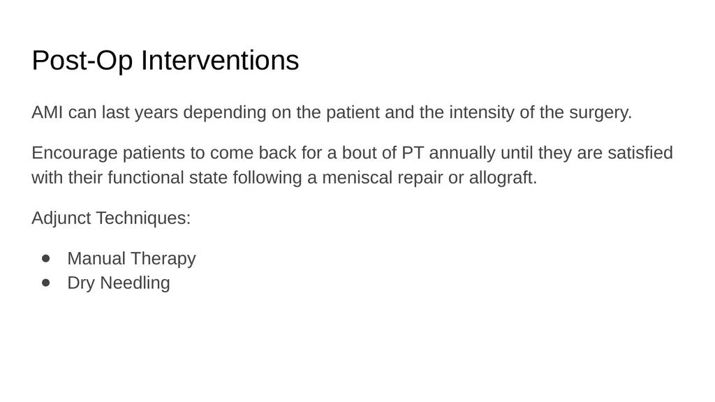 The Meniscus: Injuries, Management and - slide 61 of 74