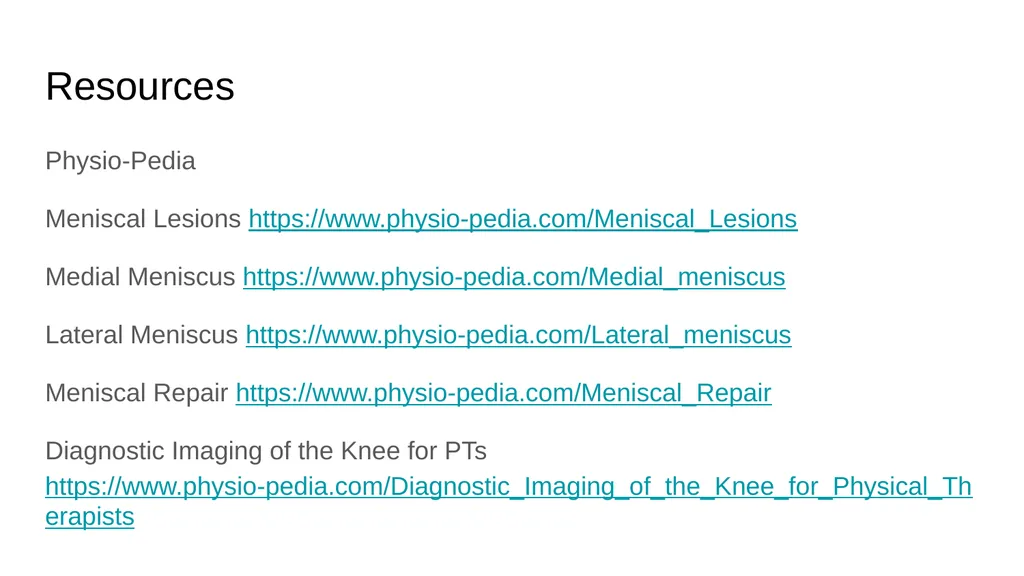 The Meniscus: Injuries, Management and - slide 68 of 74