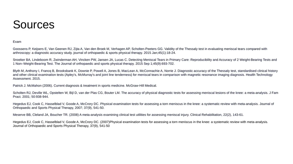 The Meniscus: Injuries, Management and - slide 72 of 74