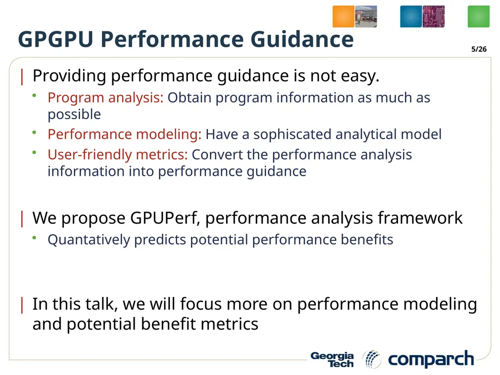 A Performance Analysis Framework for Identifying - slide 5 of 26