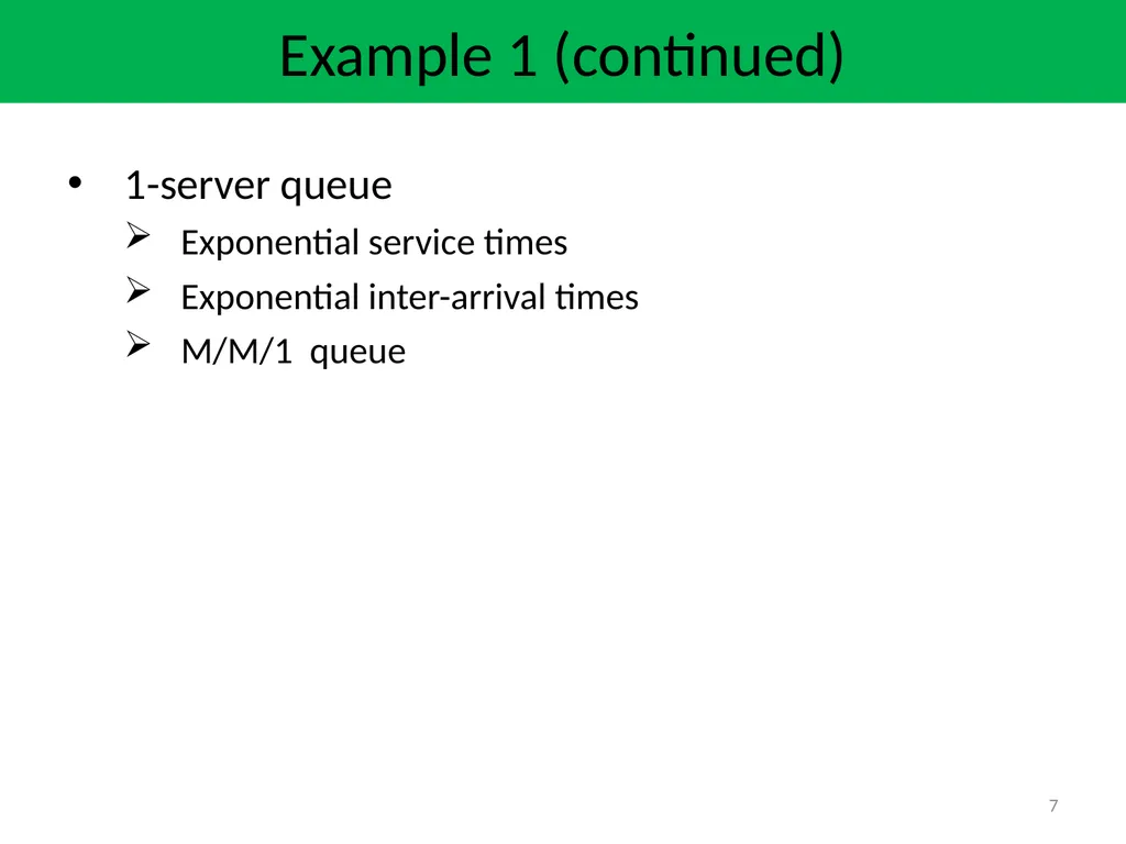 CSE 531: Performance Analysis of Systems Lecture - slide 7 of 25