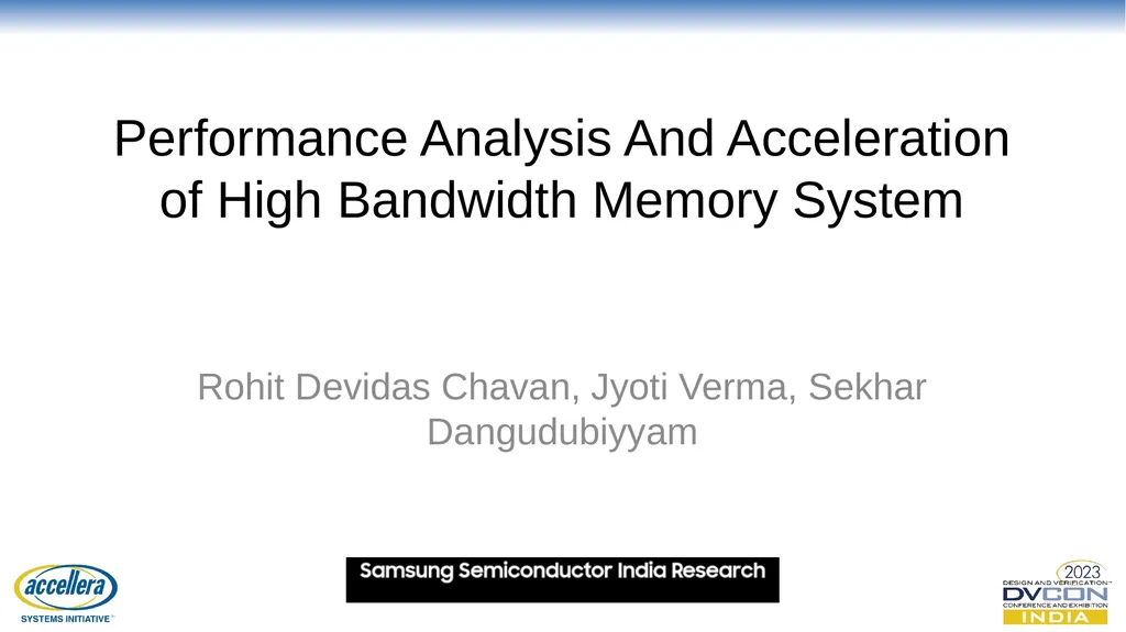 Performance Analysis And Acceleration of High - slide 1 of 14