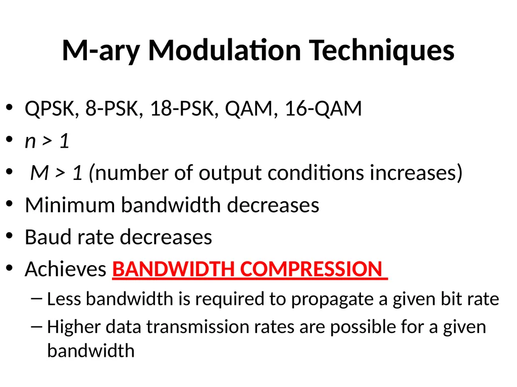 Performance Analysis of Digital Modulation - slide 4 of 18