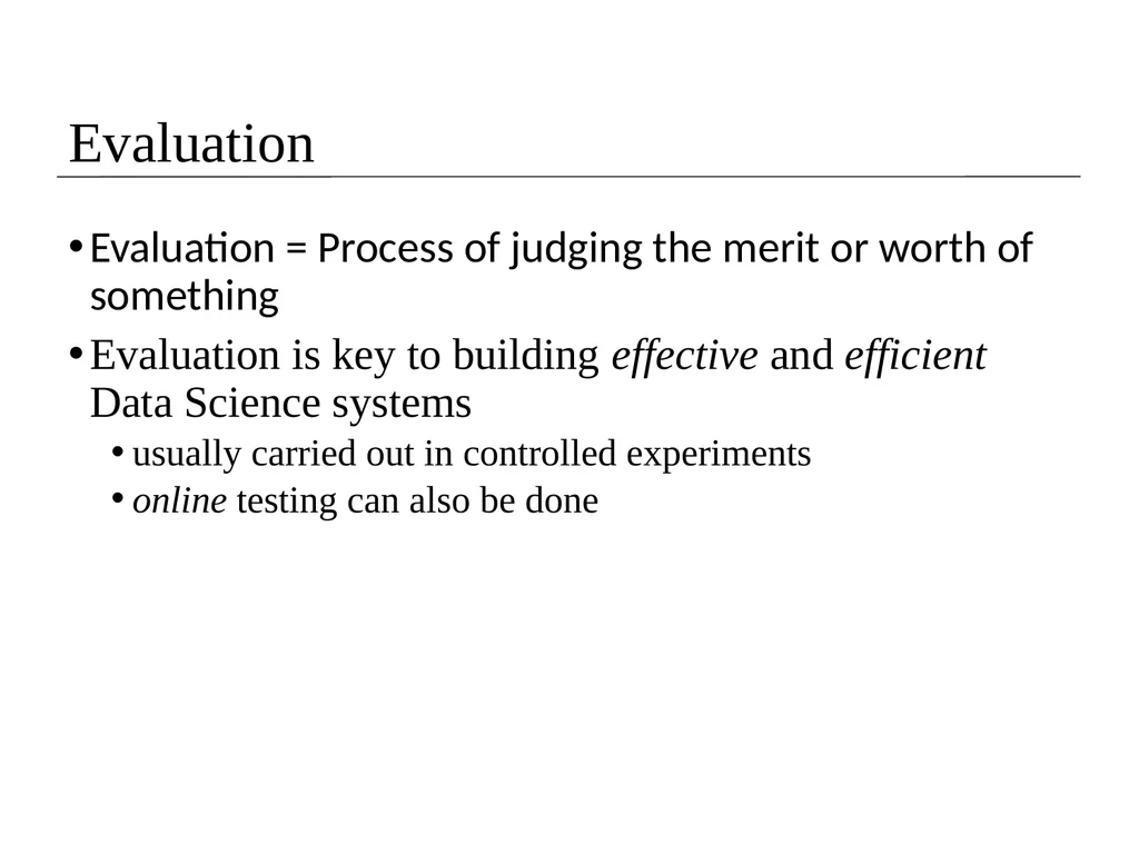 Lecture 8- Performance Evaluation Dr. Sampath - slide 2 of 62