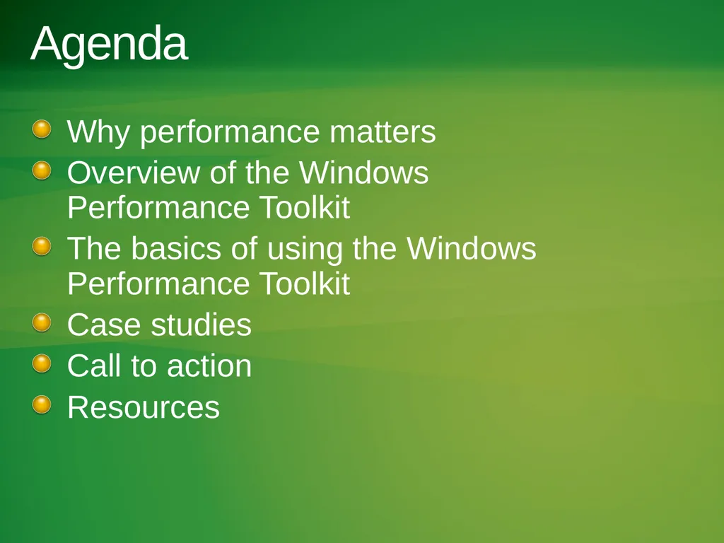 Hands-On Performance with the Windows Performance - slide 4 of 26