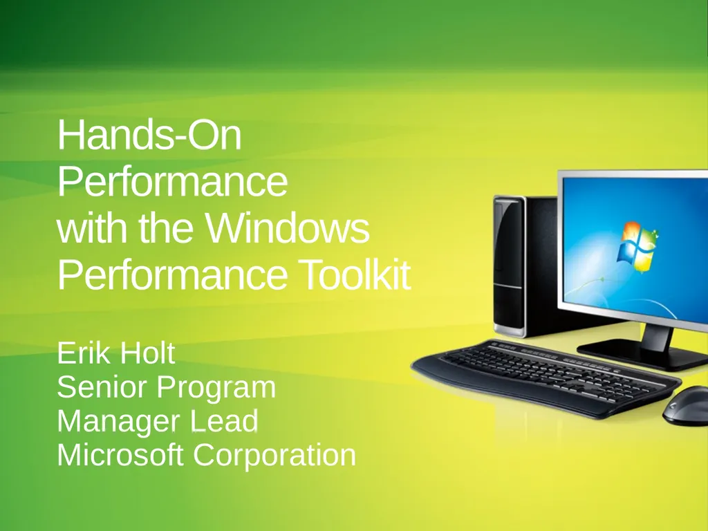 Hands-On Performance with the Windows Performance - slide 2 of 26