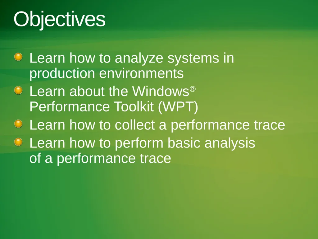 Hands-On Performance with the Windows Performance - slide 3 of 26