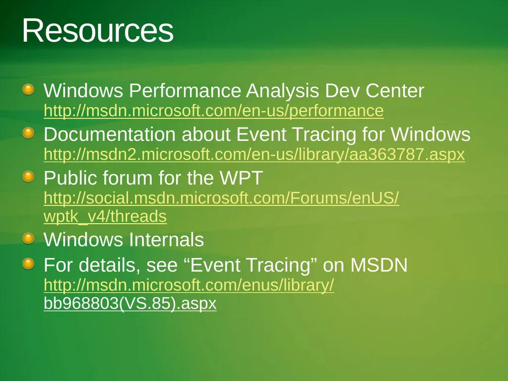 Hands-On Performance with the Windows Performance - slide 25 of 26