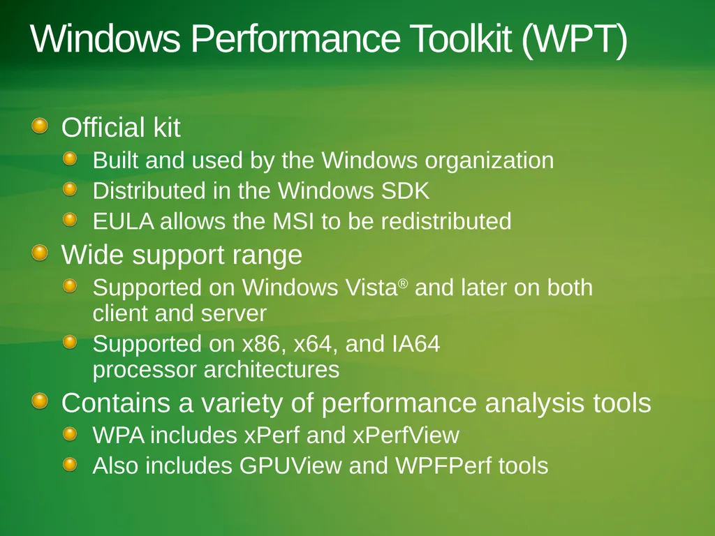 Hands-On Performance with the Windows Performance - slide 7 of 26