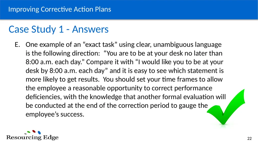 Coaching/Counseling Identify challenges associated - slide 22 of 26
