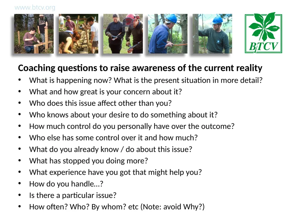 Coaching Aim To help managers encourage learning - slide 21 of 25