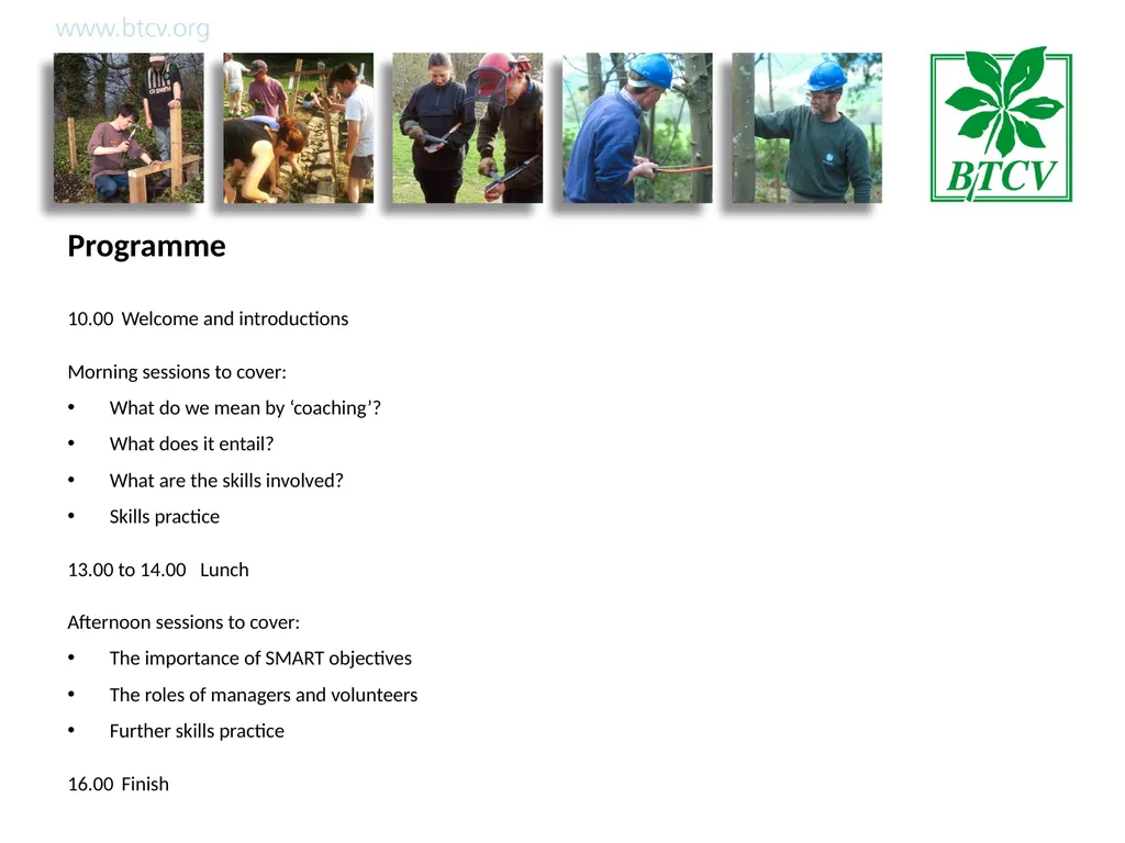 Coaching Aim To help managers encourage learning - slide 4 of 25