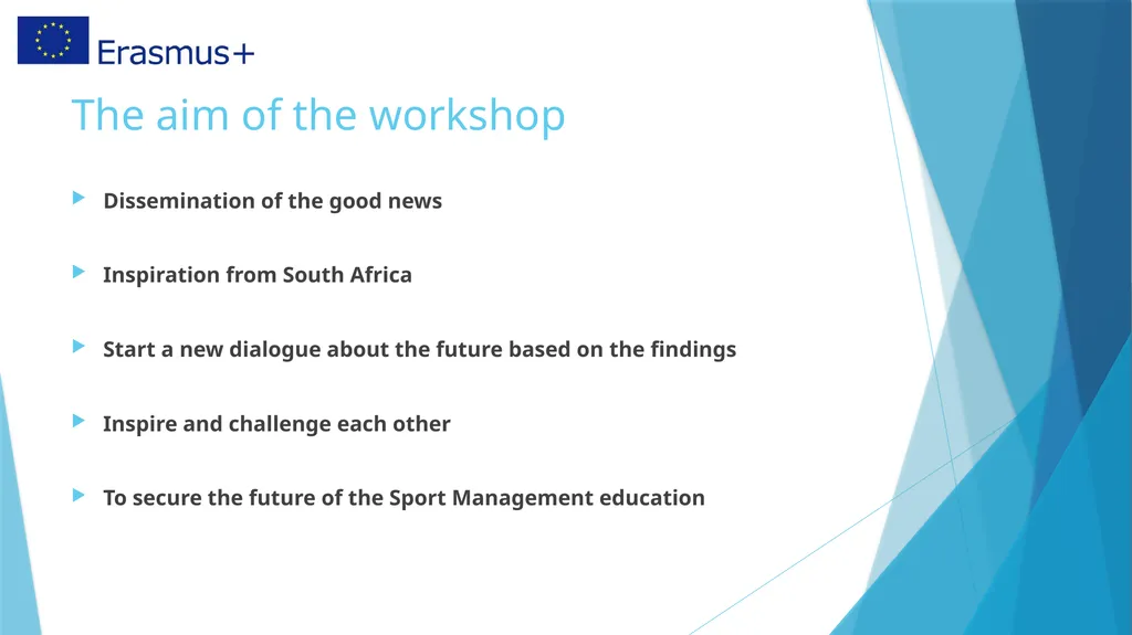 Workshop: Designing Sport Management Curricula - slide 4 of 9