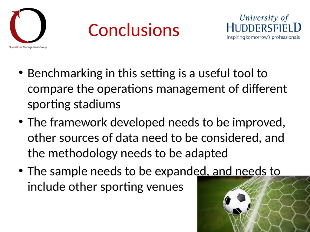 Benchmarking stadium operations to identify the - slide 10 of 12