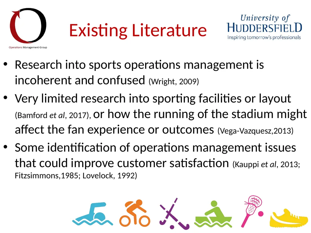 Benchmarking stadium operations to identify the - slide 4 of 12