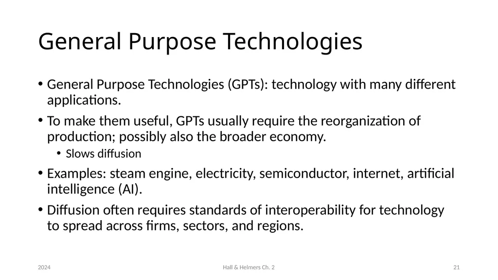 Chapter 2 The innovation process Bronwyn H. Hall & - slide 21 of 29