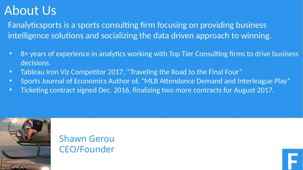 F Great Lakes Analytics in Sports Conference July - slide 2 of 13