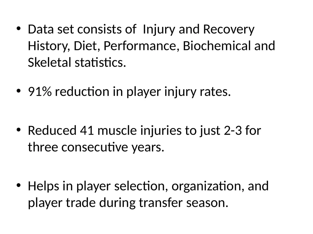Data Mining Applied to Sports -- Mohammed Ayub - slide 9 of 11