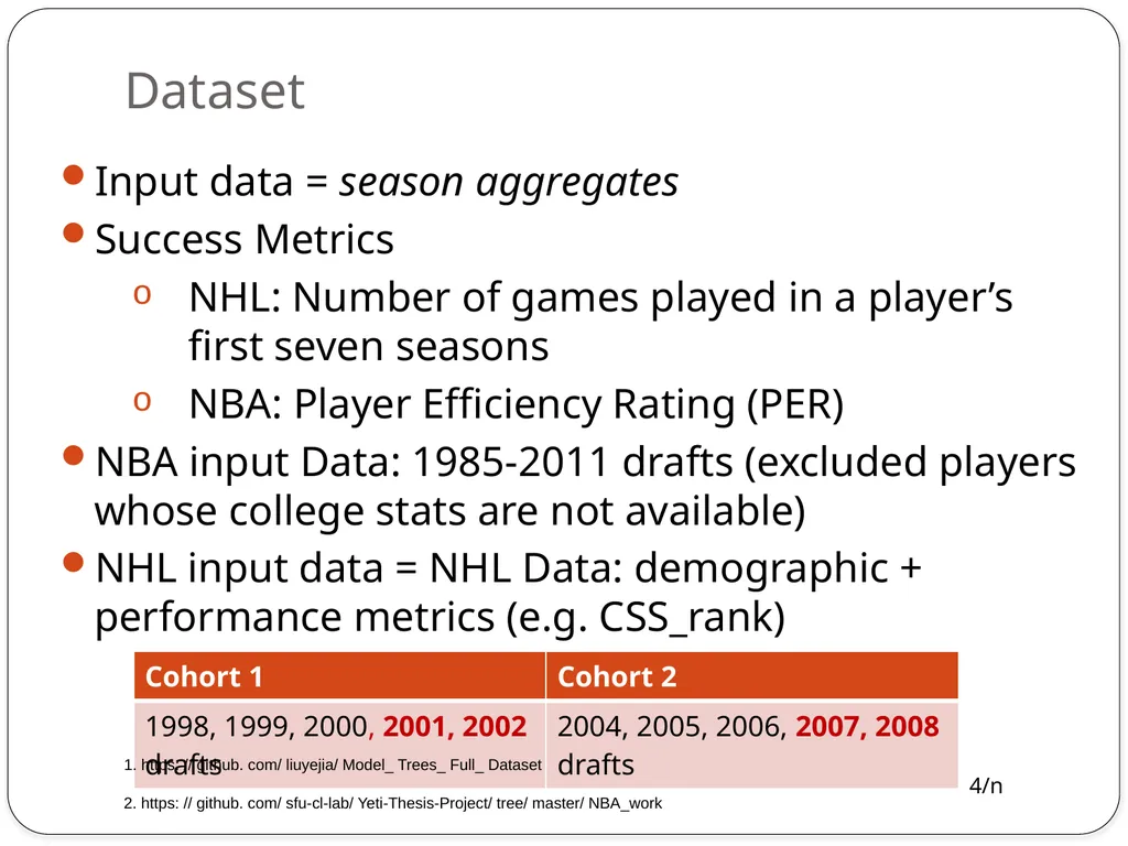 Model Trees for Identifying Exceptional Players in - slide 4 of 16