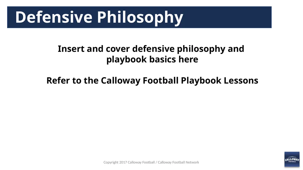 First Coaches Meeting Copyright 2017 Calloway - slide 10 of 13