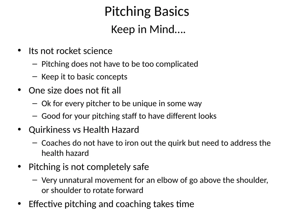 Basic Baseball Mechanics Bob McCreary Baseball by - slide 5 of 7