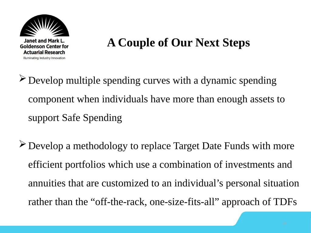 Dynamic Retirement Financial Planning Model 1 - slide 26 of 27