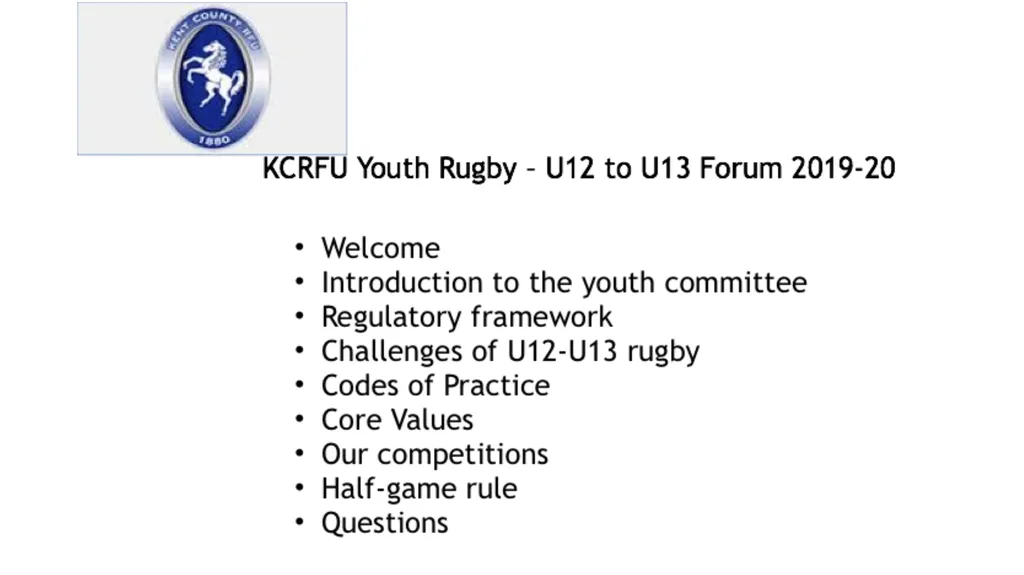 KCRFU EXECUTIVE GAME DEVELOPMENT COMMITTEE YOUTH - slide 1 of 20