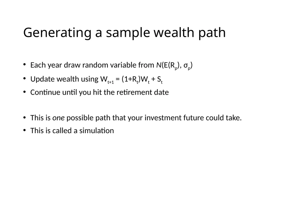 Uncertainty and Retirement Planning Lecture for - slide 8 of 18