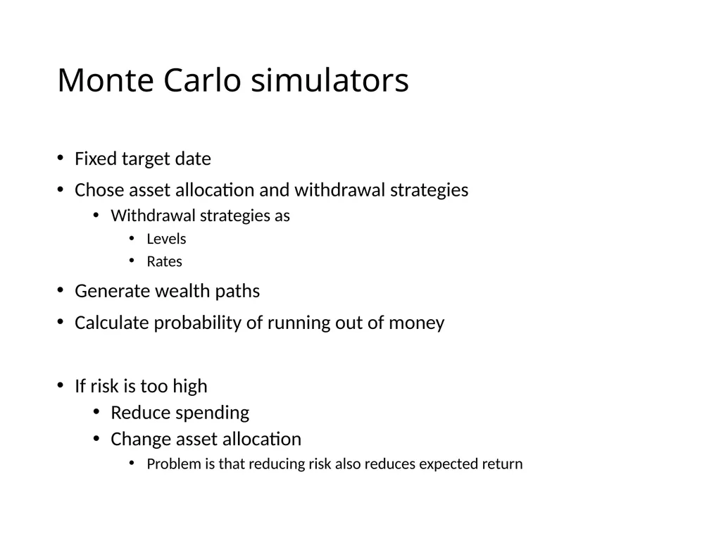 Uncertainty and Retirement Planning Lecture for - slide 17 of 18