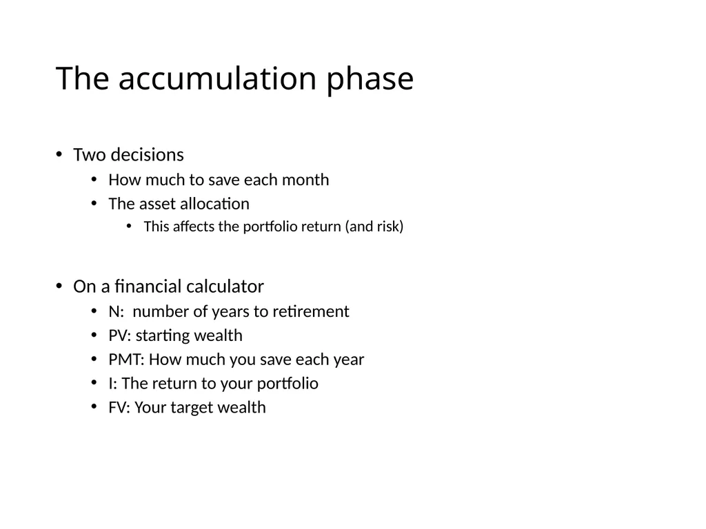 Uncertainty and Retirement Planning Lecture for - slide 4 of 18